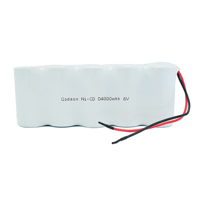 Батареи жизни цикла блока батарей D4000mAh 6.0V CD Ni перезаряжаемые