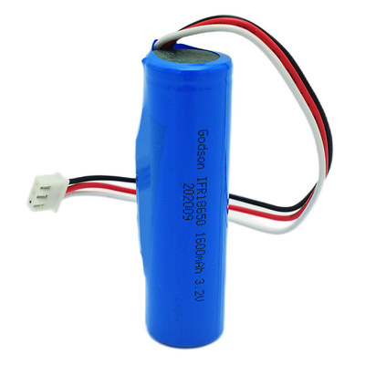 Клетки батарей Lifepo4 света пожарного выхода лития 18650 3.2V 1600mAh