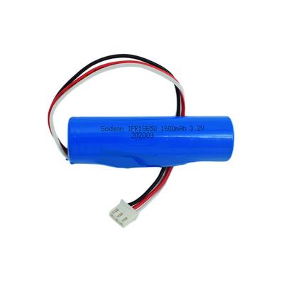 Клетки батарей Lifepo4 света пожарного выхода лития 18650 3.2V 1600mAh