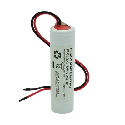 Ni Cd D4000mah 2,4 вольт выходной свет батареи Стик тип с белым ПВХ