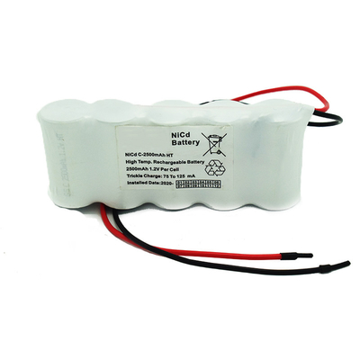 Блок батарей клетки C2500mAh NiCd 6.0V перезаряжаемые надеялся жизнь 5 лет