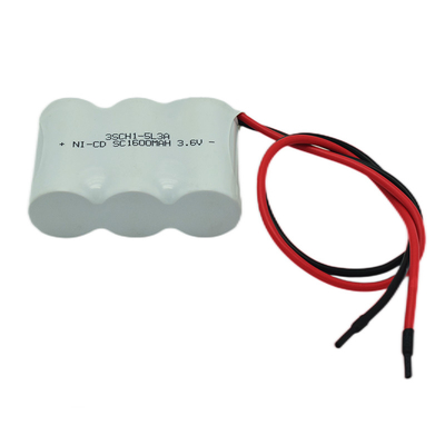 Жизнь длительного цикла SC 1600mAh 3.6V блока батарей NiCD никелькадмиевая