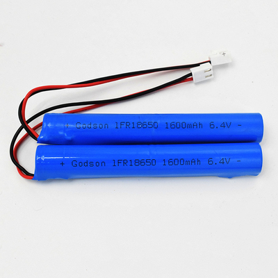 IFR 1600mAh 6,4 Вольт 18650 LiFePO4 Батареи стикового типа Простая установка