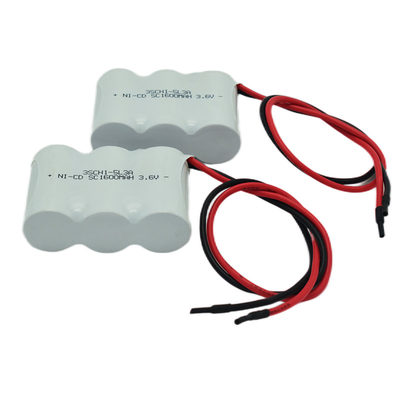 Настраиваемый производитель 3.6V 1600mAh Аварийный свет Ни Cd батарея