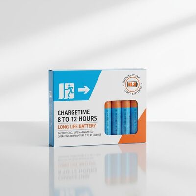 Время зарядки от 8 до 12 часов Аварийный свет для выхода батареи Долговечный аккумулятор с циклом батареи Максимальный срок службы 500 и рабочая температура от 0 до 45 градусов Цельсия