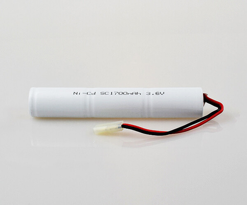 Вес клетки света блока батарей 3,6 v SC1700mAh NiCd 0.1C перезаряжаемые