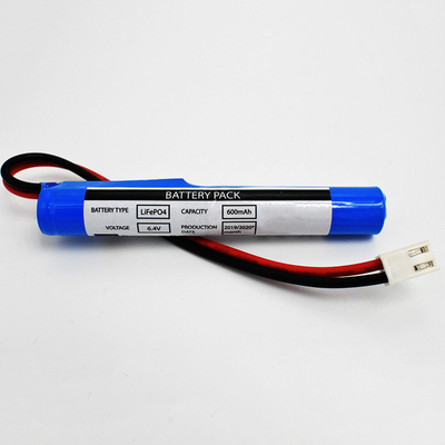 Тип 6,4 v соединитель ручки LiFePO4 батареи 600mAh JST VH 2P
