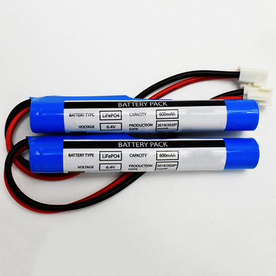 Тип 6,4 v соединитель ручки LiFePO4 батареи 600mAh JST VH 2P