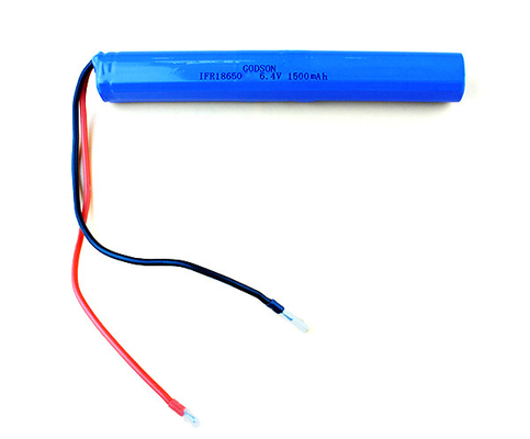 Батарея перезаряжаемые 6.4V 1500MAh фосфорнокислого железа лития 18650