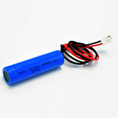 Цилиндрические батареи LiFePO4 IFR18650 1600mAh 3.2V света пожарного выхода