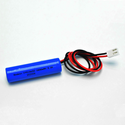 Цилиндрические батареи LiFePO4 IFR18650 1600mAh 3.2V света пожарного выхода