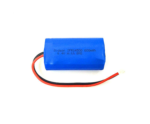 Батарея 14500 6.4V 600mAh иона OEM Lifepo4 Li рукава сокращения