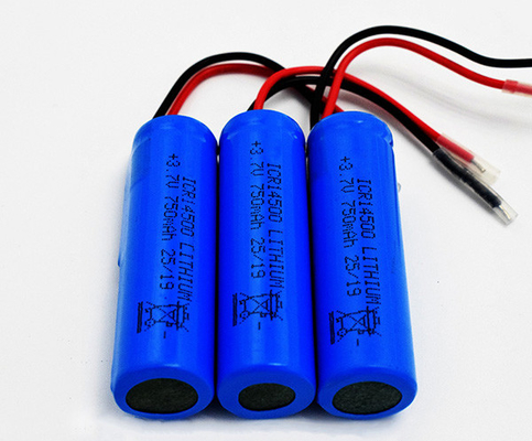 напряжение тока 3,7 ICR14500 батареи лития аварийного освещения 750mAh непахучее