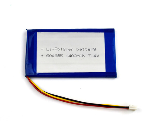 Клетки 604985 батареи 1400mAh иона полимера 55g 7,4 v Li лития