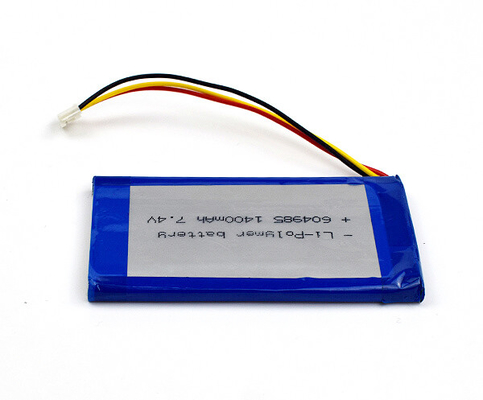 Клетки 604985 батареи 1400mAh иона полимера 55g 7,4 v Li лития