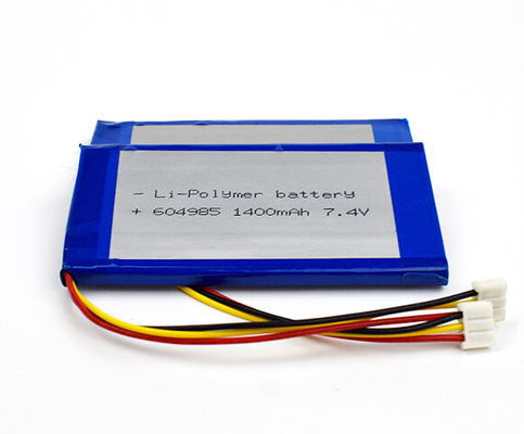 Клетки 604985 батареи 1400mAh иона полимера 55g 7,4 v Li лития