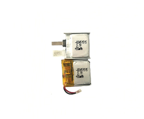 Батарея 55mAh полимера лития 451515 3,7 вольта с хорошей безопасностью