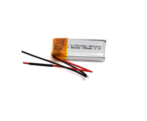 батарея 502030 250mAh полимера лития 3.7Volt для запасного освещения