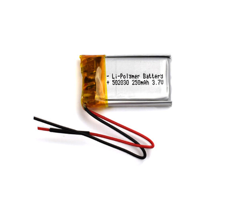 батарея 502030 250mAh полимера лития 3.7Volt для запасного освещения
