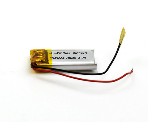 клетка аварийного освещения 70mAh 3.7V литий-ионного аккумулятора 5g 431223
