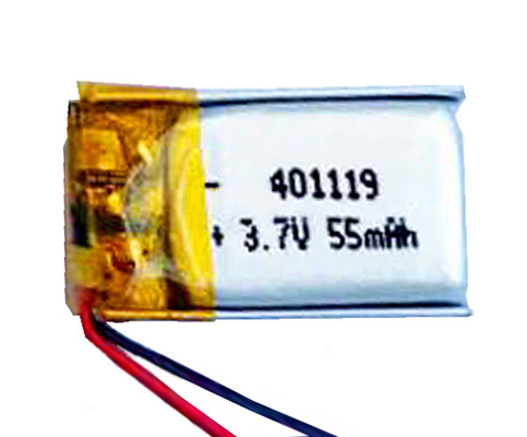 Перезаряжаемые аварийное освещение 401119 55mAh 3.7Volt литий-ионного аккумулятора полимера