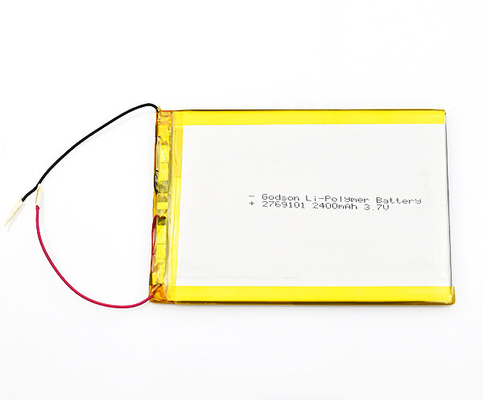 2769101 клетка полимера аварийного освещения 2400mAh 3.7V литий-ионного аккумулятора