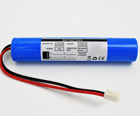 Аварийный блок батарей 3000mAh 6.4V света выхода LiFePO4 для HEV