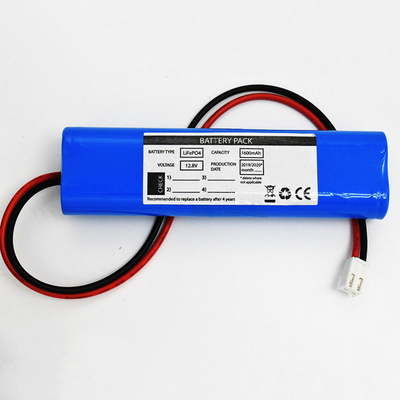Батареи света пожарного выхода лития Lifepo4 18650 12.8V 1600mAh
