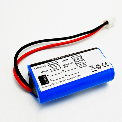 Перезаряжаемая 18650 Аварийная лампа Литийная батарея LiFePO4 6.4V 1500MAh