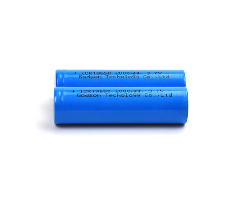 Перезаряжаемые батарея лития ICR18650 3,7 v 2000mAh непахучая