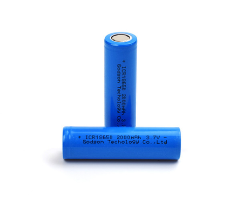 Перезаряжаемые батарея лития ICR18650 3,7 v 2000mAh непахучая