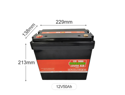 OEM литийная батарея 12V 50Ah солнечная батарея с глубоким циклом